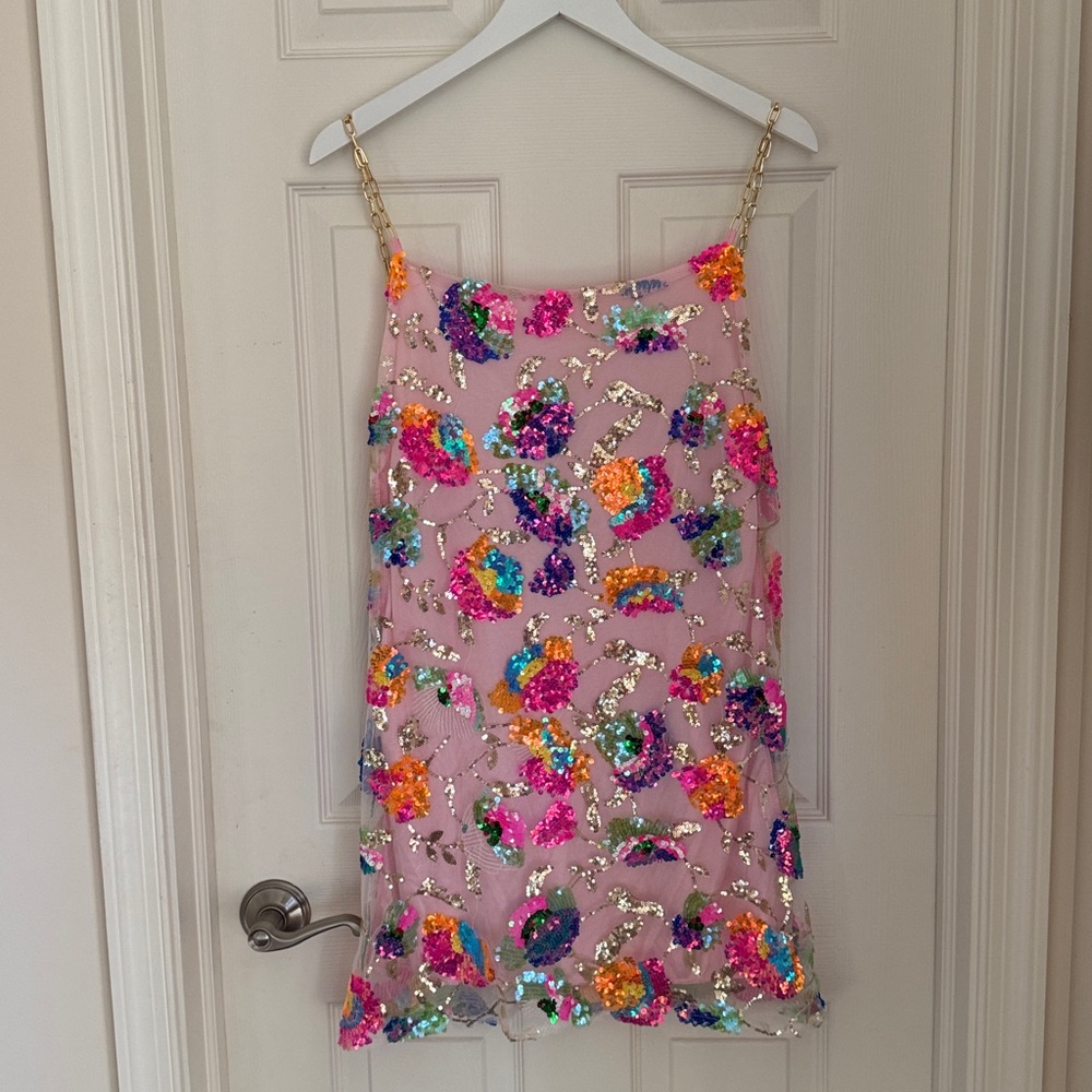 Colorful Sequin Embellished Dress